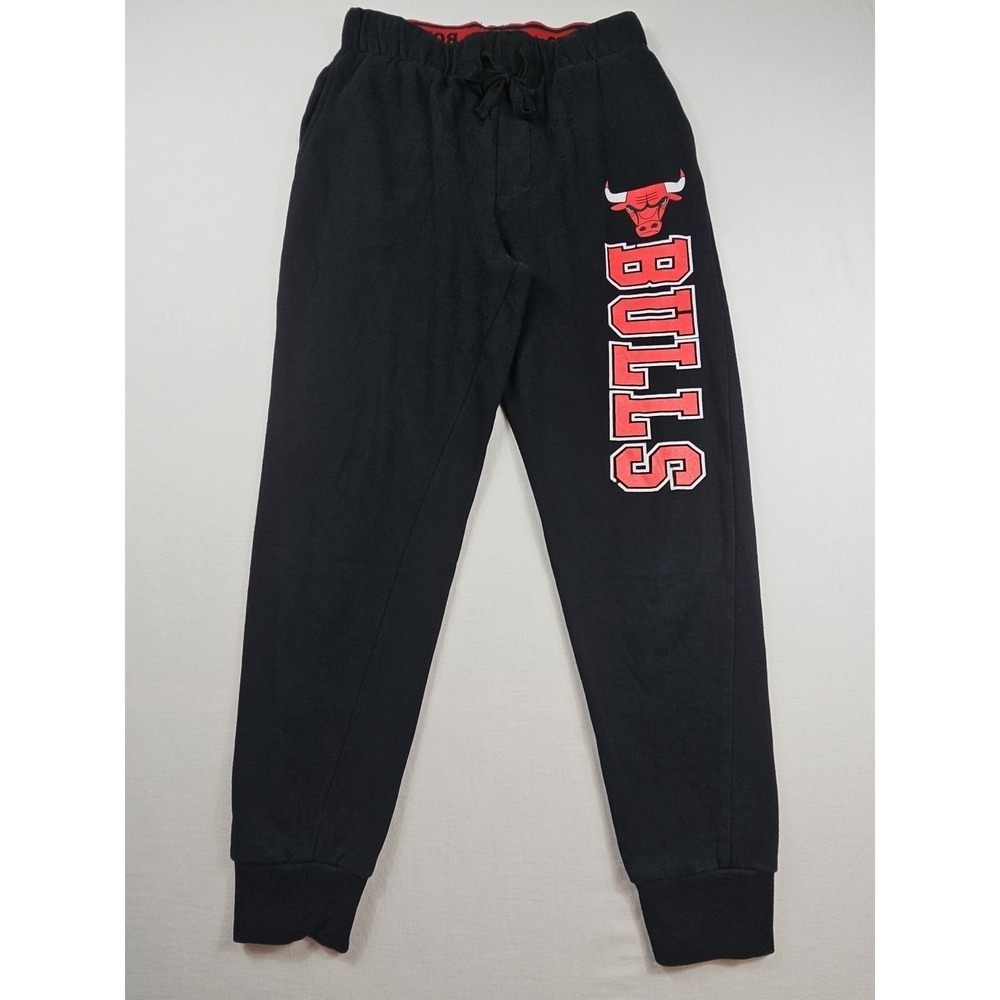 Bulls Chicago Black sweatpants joggers NBA women's Size‎ S